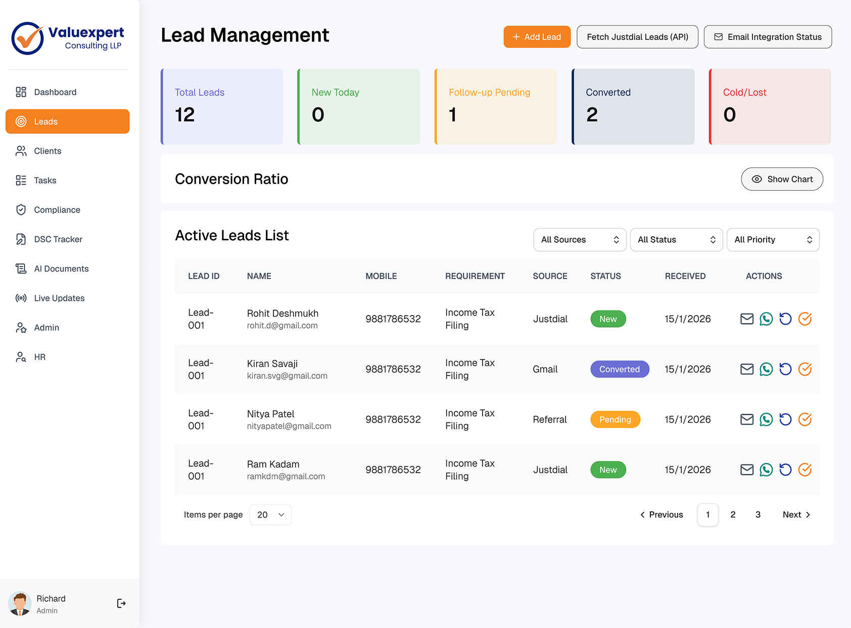 Valuexpert UI UX